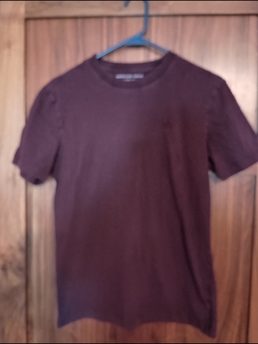 Men's Crew Neck T-Shirt in Deep Maroon